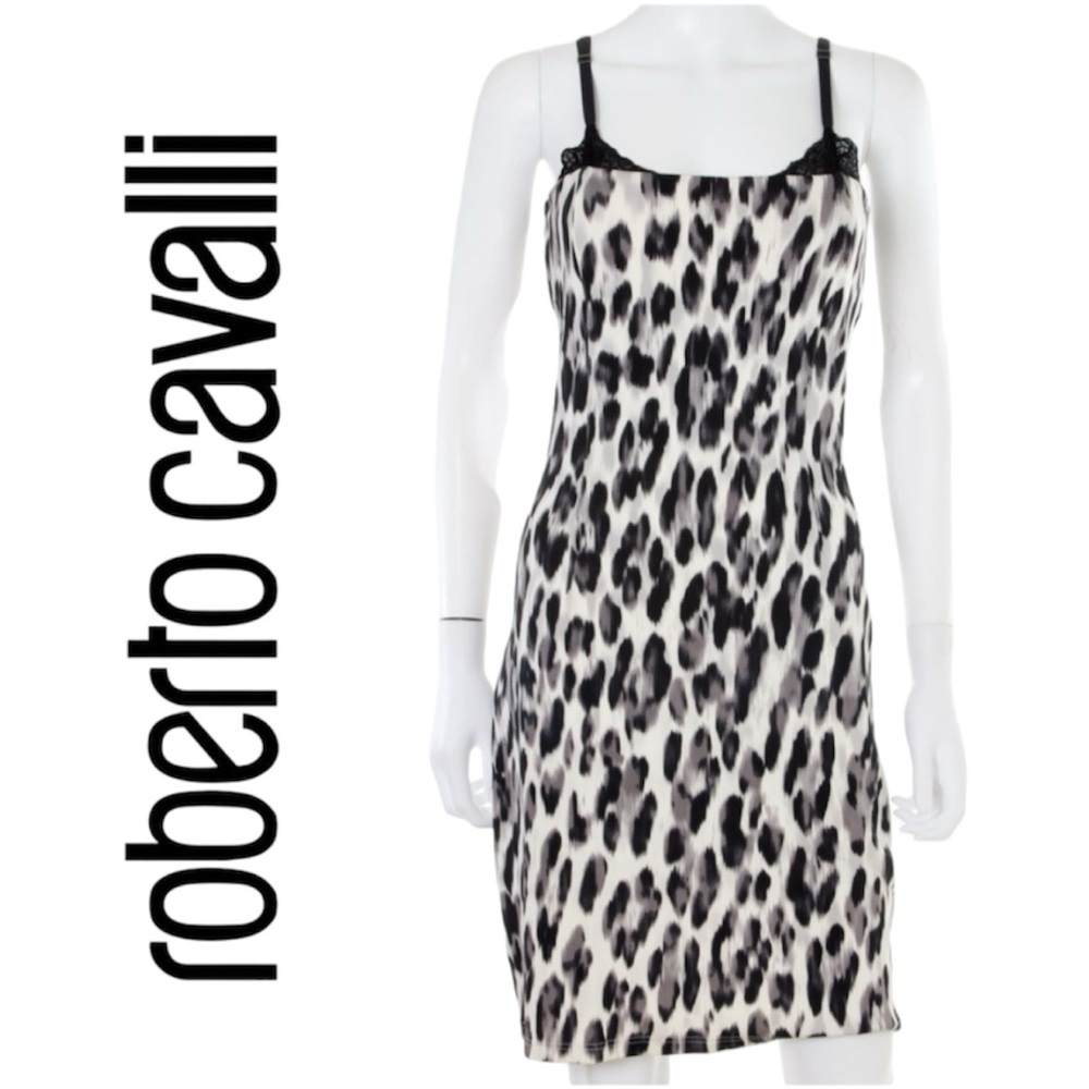 Roberto Cavalli Animal Print Dress Size 8